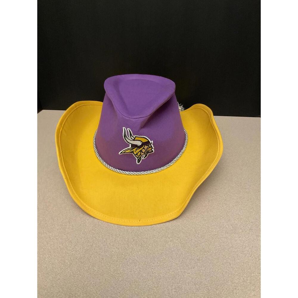 FOCO Minnesota Vikings NFL Logo Two Tone Cowboy Hat, Team Color